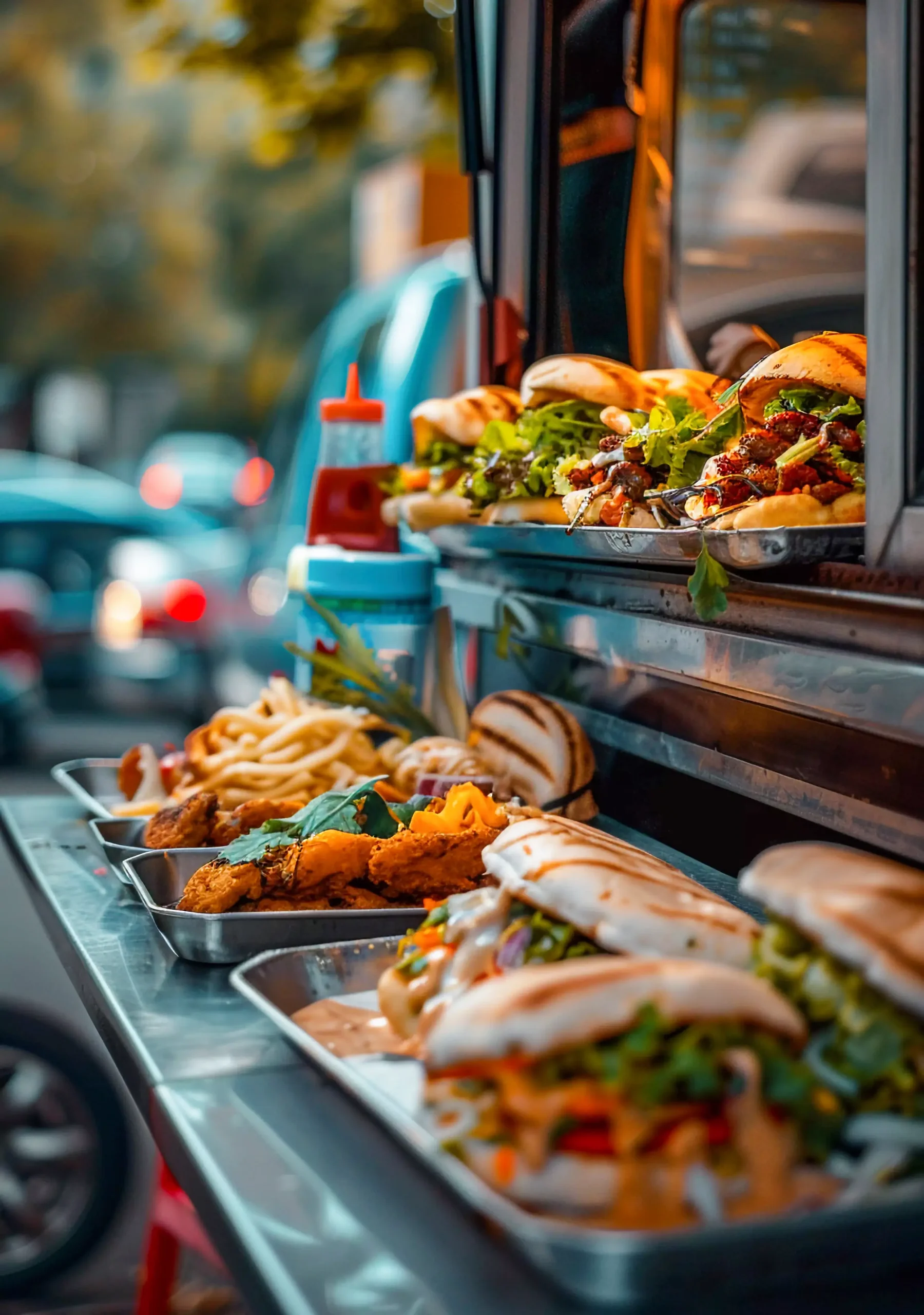 Burger and fries meal